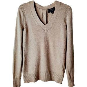 Banana Republic Filpucci Wool Cashmere V-neck Back Button Sweater Size M